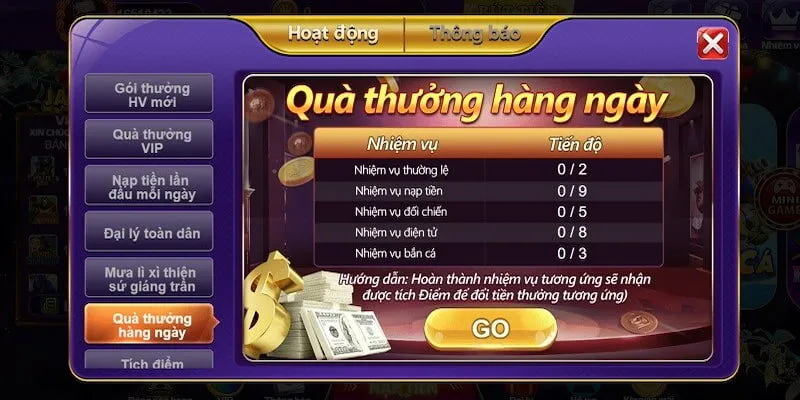 Những giá trị đặc biệt mà bạn nhận được khi tham gia các nhiệm vụ hằng ngày Những giá trị đặc biệt mà bạn nhận được khi tham gia các nhiệm vụ hằng ngày